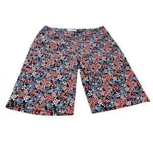 Peck&Peck Petite Multicolored Floral Bermuda Walking Shorts